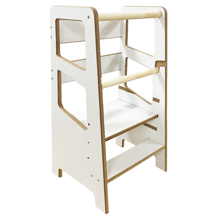 Kindoreli Montessori Learning Tower with Cubes, Kitchen Helper, Toddler Step Stool, Lernturm